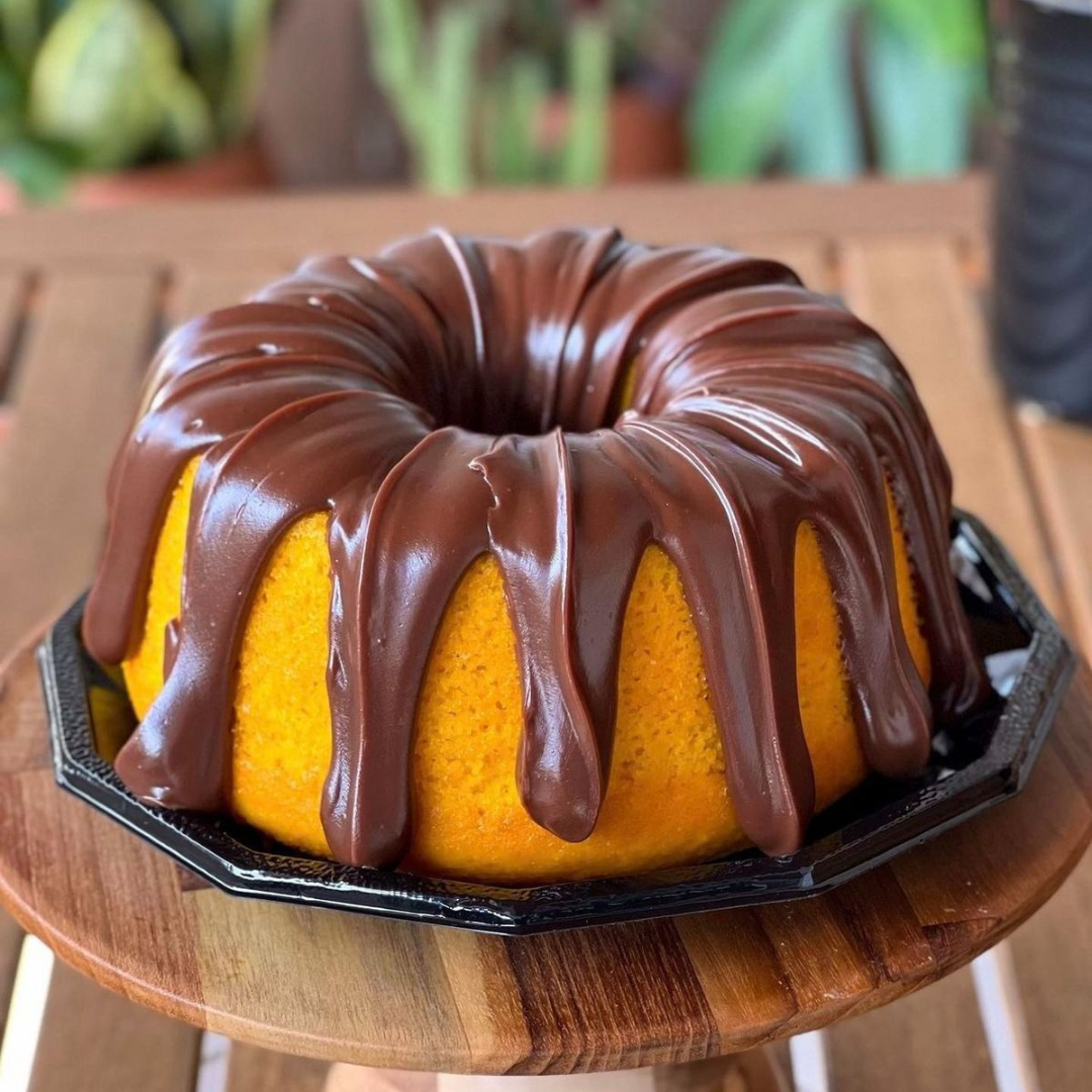 Bolo de Cenoura com Chocolate